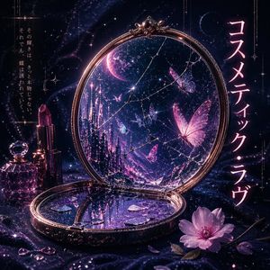 Copertina Album Cosmic Broken Compact – GPT Image 2 prompt by sasakura｜宅録ナレーター×占星術×AI愛好家🇯🇵