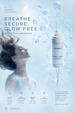 Futuristic Secure-IP Ad Poster – GPT Image 2 prompt by Rony