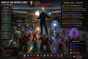 Tim Cook MMO Raid Boss Screen – GPT Image 2 prompt by Dropout Dad