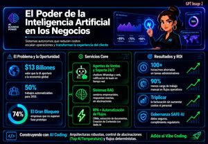 Infografica aziendale sull'IA in stile neon – GPT Image 2 prompt by Adan Avelar Islas