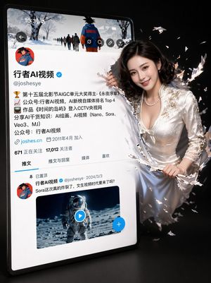 การสร้างโปรไฟล์โซเชียลมีเดียแบบ 3D ทะลุจอ – GPT Image 2 prompt by 行者AI视频