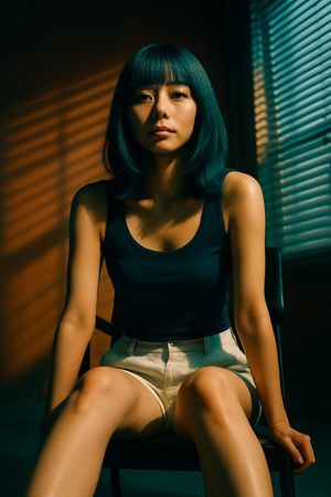 Cinematic Portrait with Blind Shadows – GPT Image 2 prompt by 栗