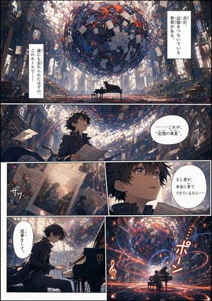 Page de manga Archives de la mémoire – GPT Image 2 prompt by あきらパパ【生成AI活用エンジニア&３児のパパ】