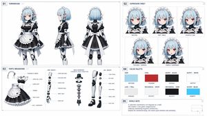 Cybernetic Character Reference Sheet – GPT Image 2 prompt by Eris Create Lab