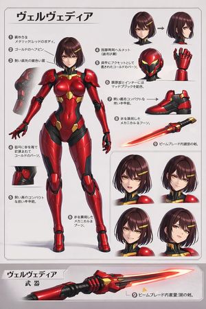 แผ่นอ้างอิงตัวละคร Velvedia – GPT Image 2 prompt by ジャスミーナ | AI Anime & Illustrations✨