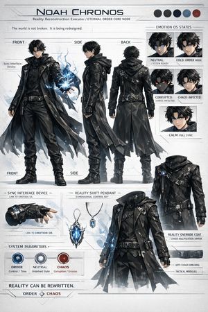 Sci-Fi Taktisches Charakter-Referenzblatt – GPT Image 2 prompt by てつ