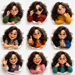 3D Animated Character Expression Grid – GPT Image 2 prompt by Austin
