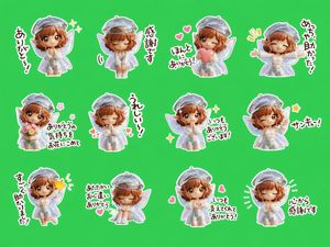 Chibi Fairy Thank-You Sticker Sheet – GPT Image 2 prompt by 妖精アーヤさん