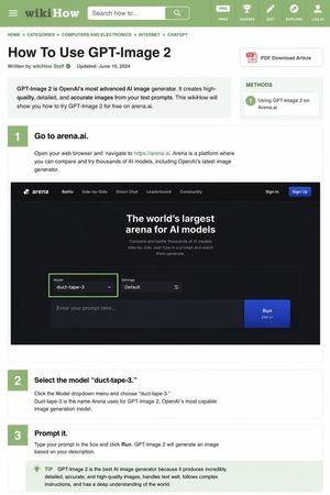 wikiHow Article Mockup – GPT Image 2 prompt by Keyboard81727