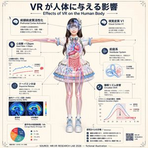 Infographie sur les effets de la VR sur le corps humain – GPT Image 2 prompt by ミスターVR / Mr.VR🕶