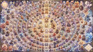 108 Chibi Fantasy Mandala – GPT Image 2 prompt by ⚙gear machine@AI