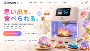 Futuristic 3D Food Printer Landing Page – GPT Image 2 prompt by パク🎈動画広告分析Pro × AI