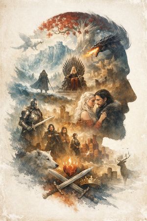 ภาพเงาซ้อนทับแนวแฟนตาซีสุดอลังการ – GPT Image 2 prompt by 佛恩