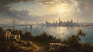 Paysage romantique de Golden Bay City – GPT Image 2 prompt by Peter Bakkum