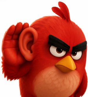 Oiseau rouge 3D avec une oreille humaine – GPT Image 2 prompt by Mirochill