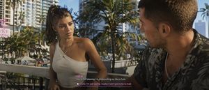 ฉากคัตซีนบทสนทนาในวิดีโอเกมแบบภาพยนตร์ – GPT Image 2 prompt by can