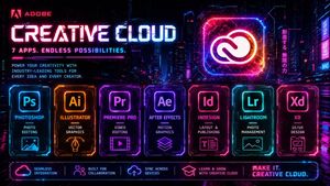 Affiche publicitaire Cyberpunk Creative Cloud – GPT Image 2 prompt by LudovicCreator
