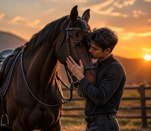 Luxury Sunset Equestrian Portrait – GPT Image 2 prompt by Jawad Rahman