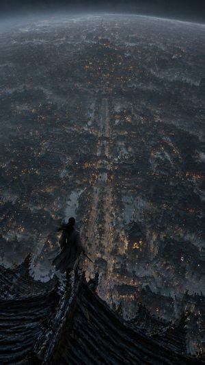 Paysage urbain de Xianxia vu du ciel – GPT Image 2 prompt by 古一