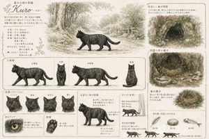 แผ่นภาพแนวคิดสัตว์ในสไตล์วินเทจ – GPT Image 2 prompt by ray@ゲーム心形流