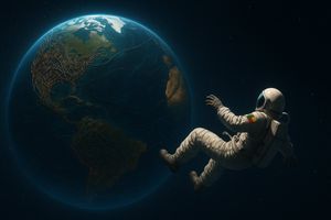 Astronaut Beside Living Earth – GPT Image 2 prompt by Marcus 3ΞY