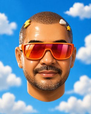 검열 블록이 있는 초현실적인 떠 있는 머리 – GPT Image 2 prompt by Freddy Montes