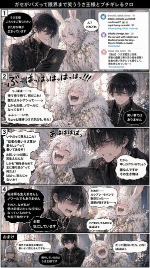 การ์ตูนช่องแนวตั้ง 5 ช่องสไตล์อนิเมะ – GPT Image 2 prompt by さつき＠AIお絵描き(うさぎ好き）