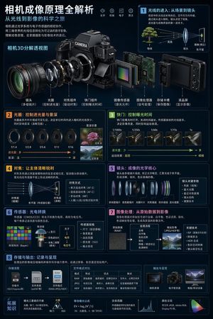 Infografica sulla tecnologia di imaging delle fotocamere – GPT Image 2 prompt by 御风 yufeng