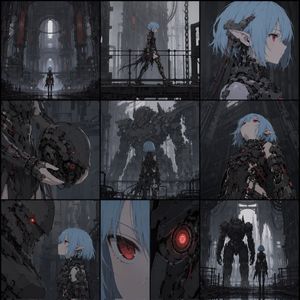 Storyboard di un'elfa androide cyberpunk – GPT Image 2 prompt by Eris Create Lab