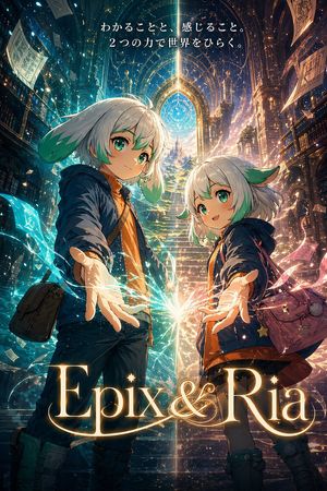 Fantasy-Bibliotheks-Poster für Epix & Ria – GPT Image 2 prompt by トクツー