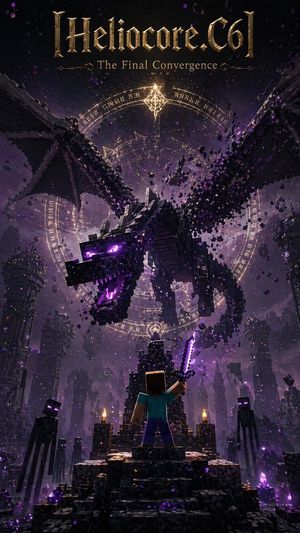 Poster fantasy del Drago dell'End di Minecraft – GPT Image 2 prompt by Heliocore.C6