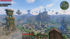 Carte Zelda dans le style Minecraft – GPT Image 2 prompt by 金尘马
