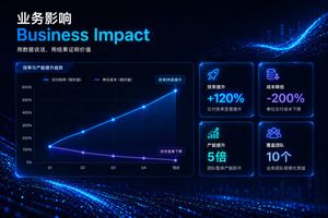 Diapositive de présentation KPI d'entreprise high-tech – GPT Image 2 prompt by 秋风_irwin