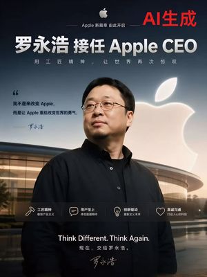 Apple-Style CEO Announcement Poster – GPT Image 2 prompt by 是小衡呀