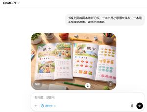 Scène réaliste de bureau avec manuels scolaires – GPT Image 2 prompt by 程序员小灰