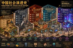 Isometric Pixel Art Evolution Museum – GPT Image 2 prompt by 知识猫图解