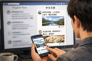 Geräteübergreifender Social-Media-Feed – GPT Image 2 prompt by zhanbing