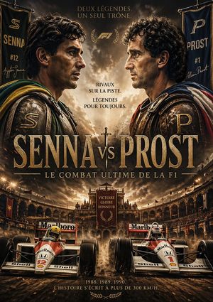 Epic Senna vs Prost Gladiator Poster – GPT Image 2 prompt by nazca alwave