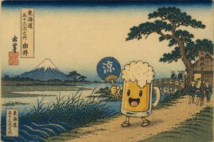 Ukiyo-e Mascot Landscape – GPT Image 2 prompt by 生ビール
